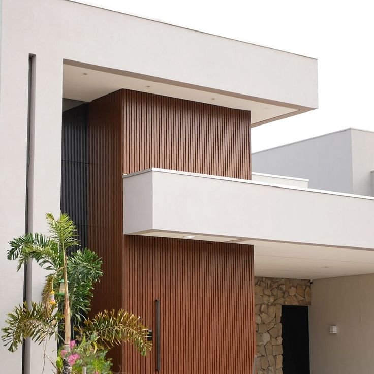 واجهات خشبية حديثة في المدينة