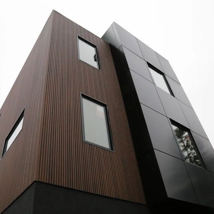 واجهات خشبية مودرن المدينة