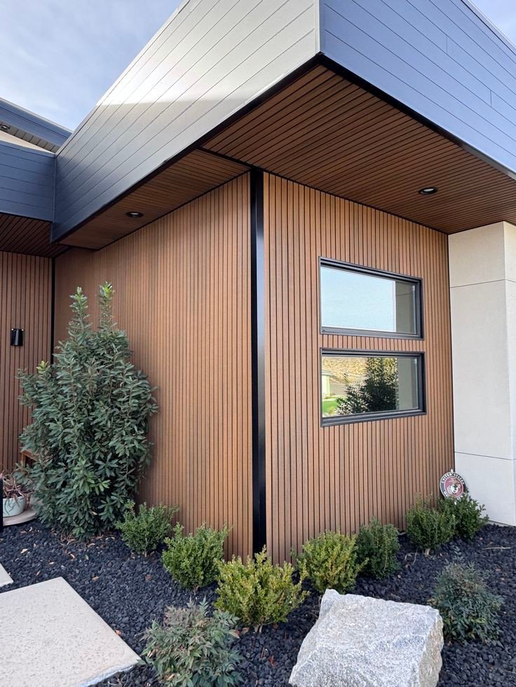 واجهات خشبية مودرن المدينة