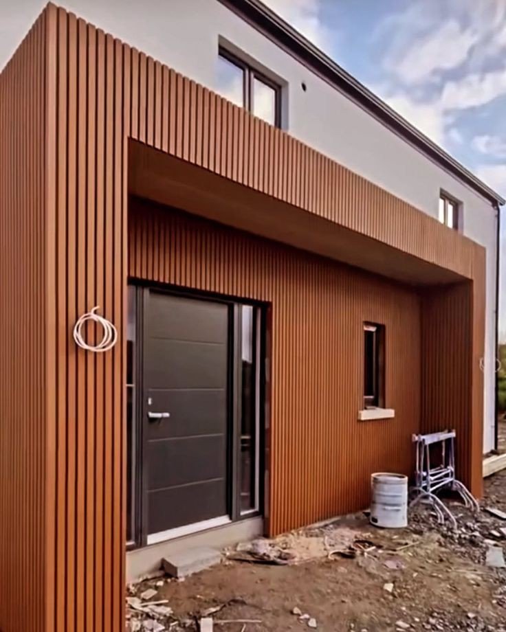 واجهات خشبية مودرن المدينة