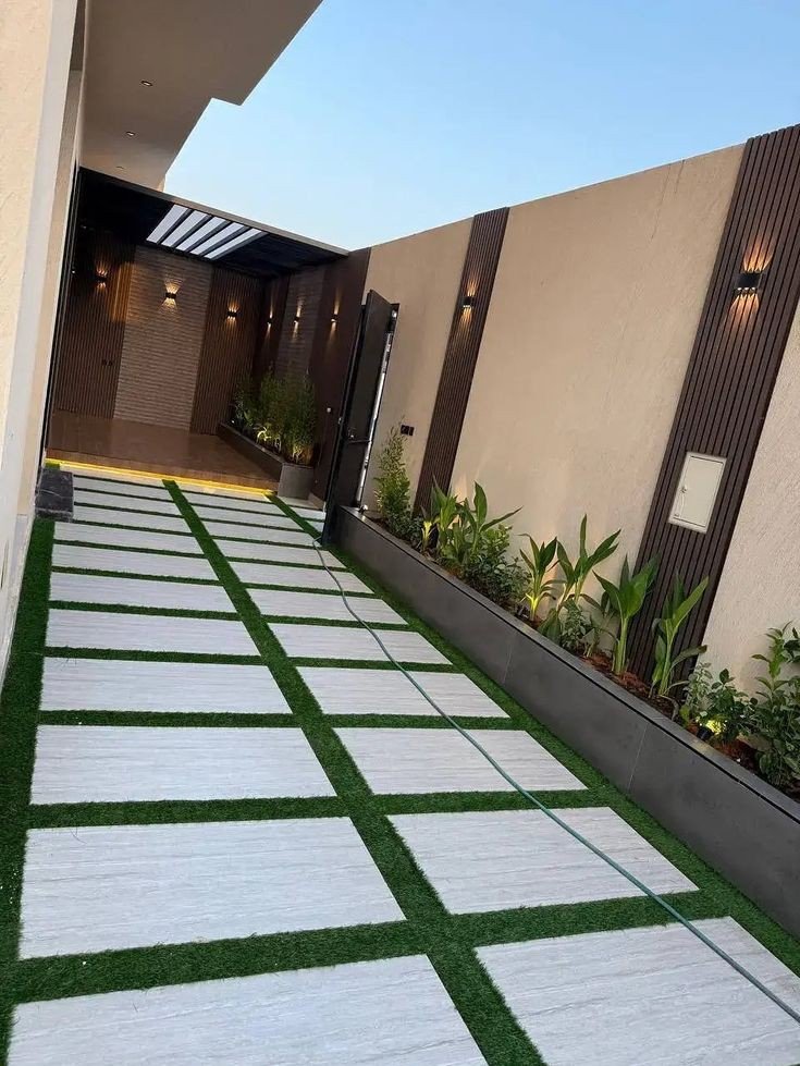 تنسيق مداخل فلل المدينة