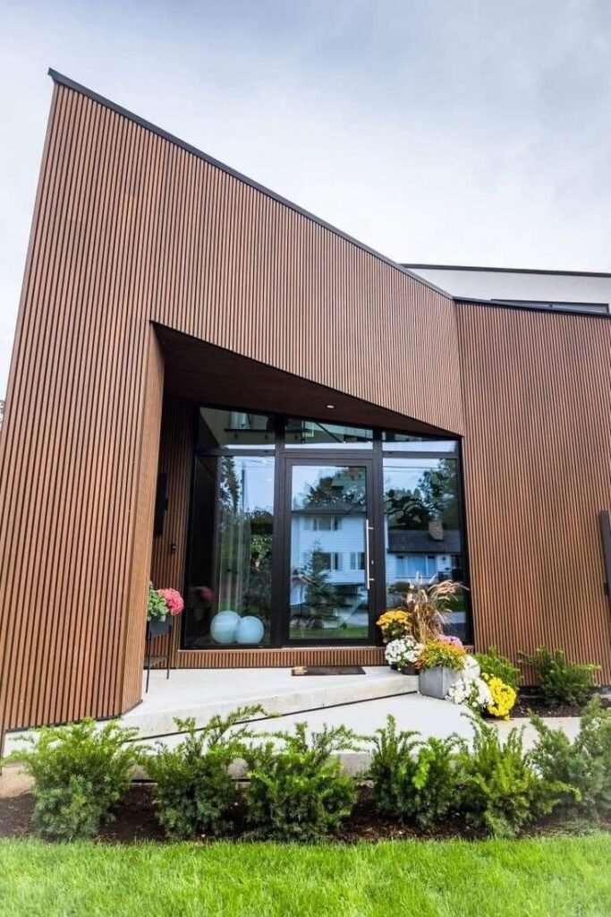 واجهات خشبية مودرن المدينة