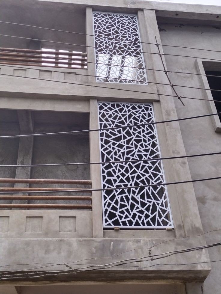 تفصيل واجهات حديد ليزر المدينة