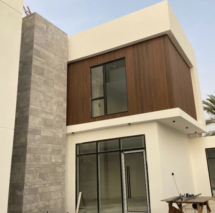تنفيذ واجهات بديل الخشب المدينة