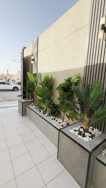 تنسيق مداخل منازل حي الحرة الشرقية المدينة